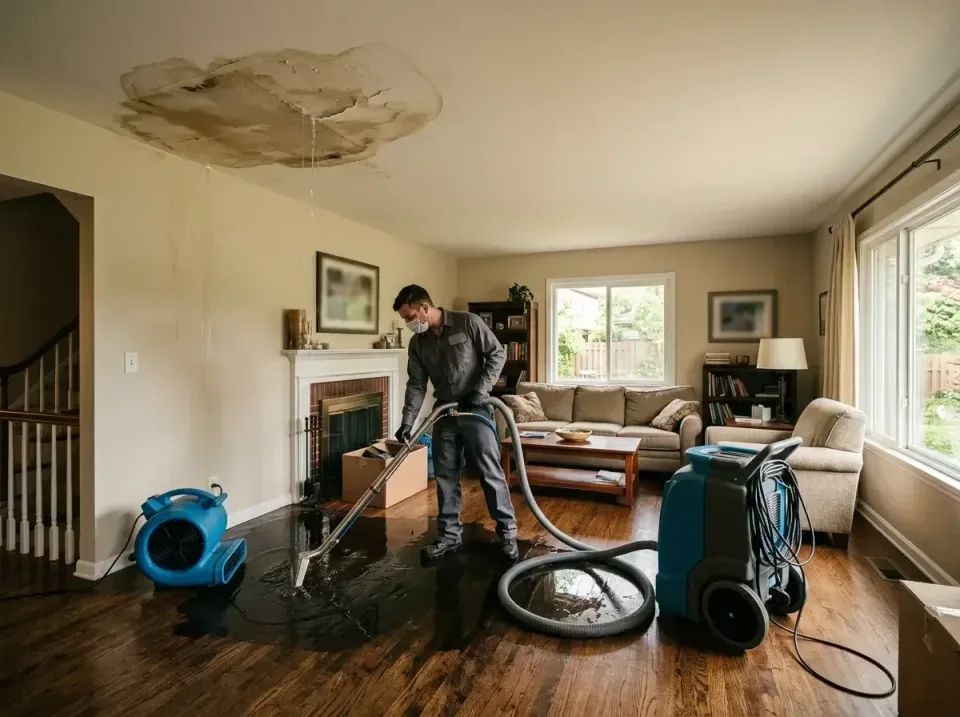 attic-pipe-burst-ceiling-drip-008 — frequently asked questions, Water Damage Restoration & Carpet Care in Shawneeland, VA